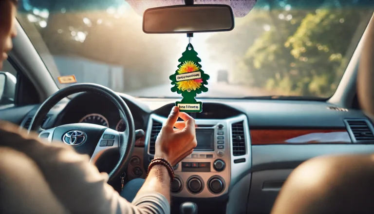 how to use air freshener in car