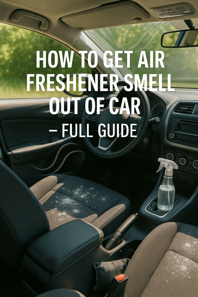 how to get air freshener smell out of car