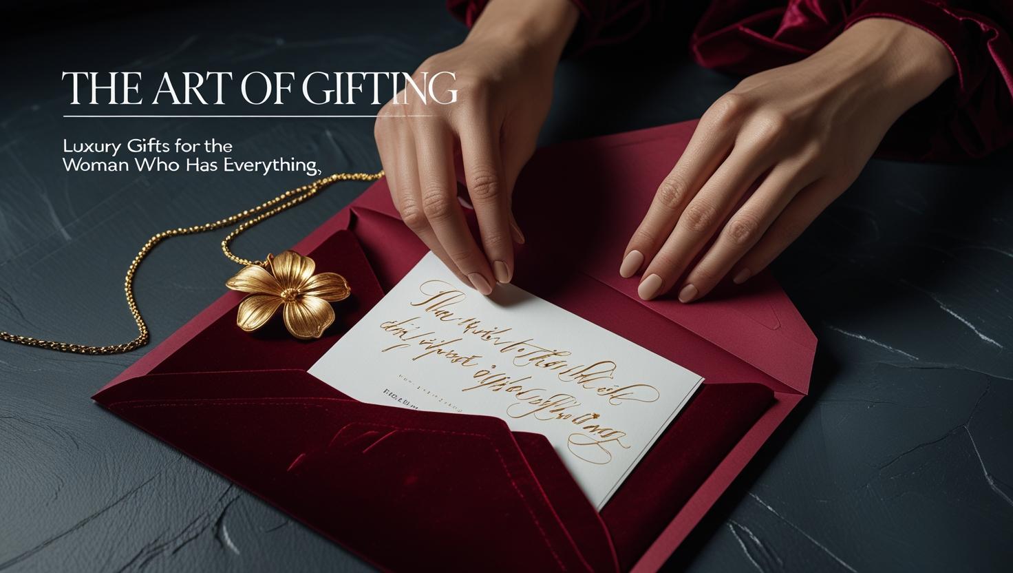 A beautifully wrapped luxury gift box with a silk ribbon