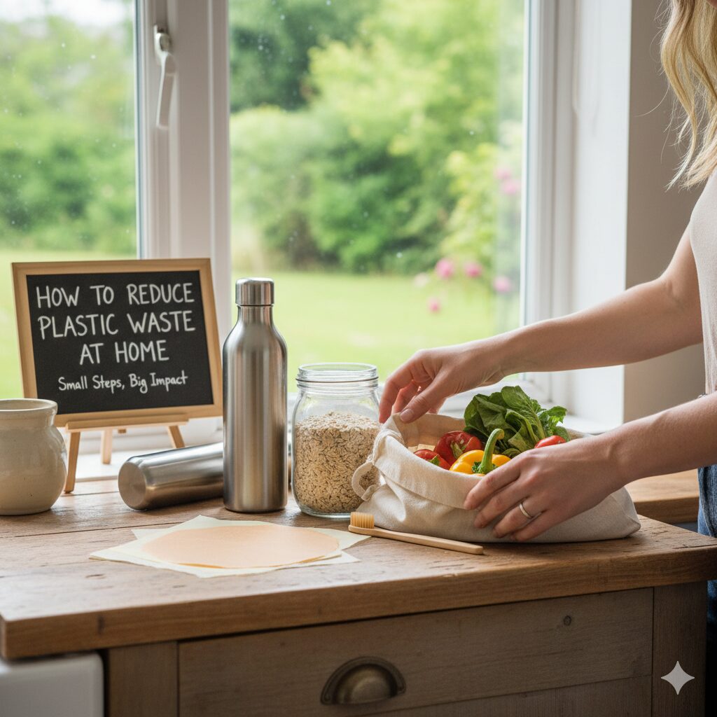 how to reduce plastice waste at home