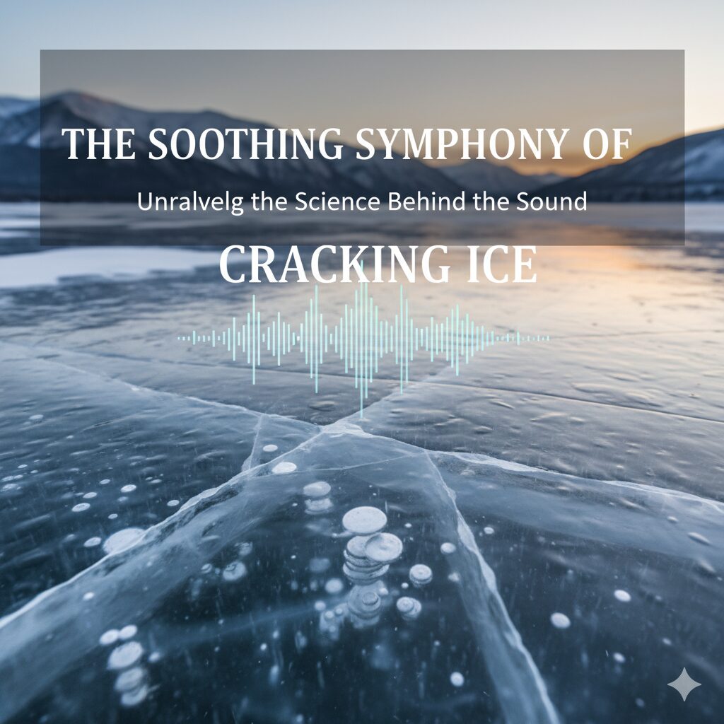 what causes ice to crackle in drinks