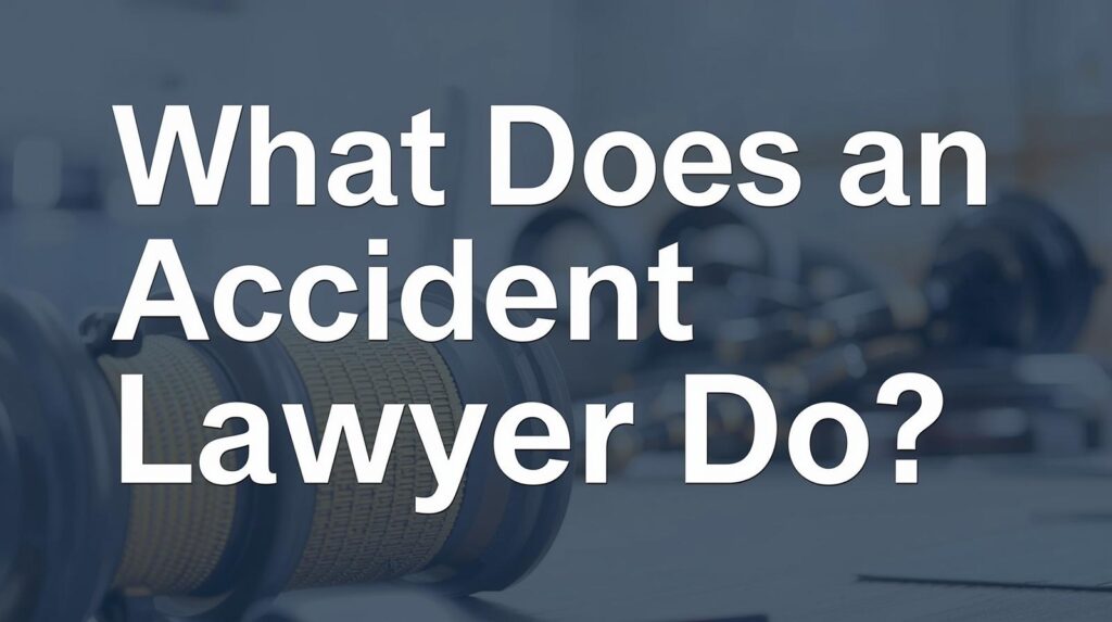 what does an accident lawyer do
